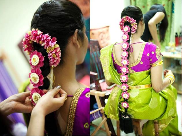 Hairstyle ideas for a Hindu bride with long hair – Stylish Grooms